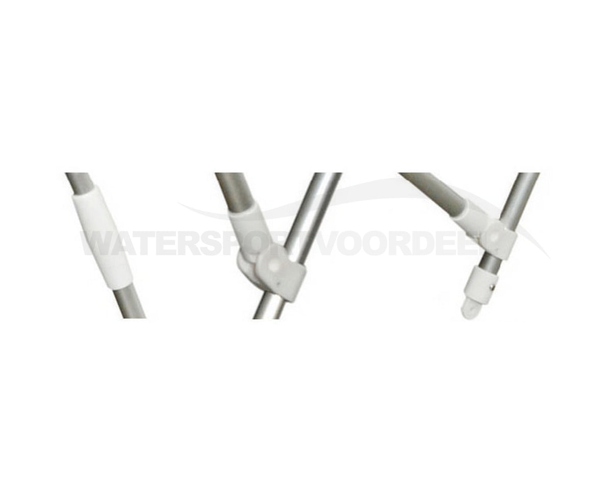Aluminium biminitop met 4 bogen