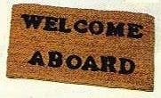 Dekmat van kokos Welcome on Board1