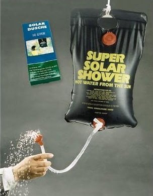 Douche zak ophangbaar Solar Shower