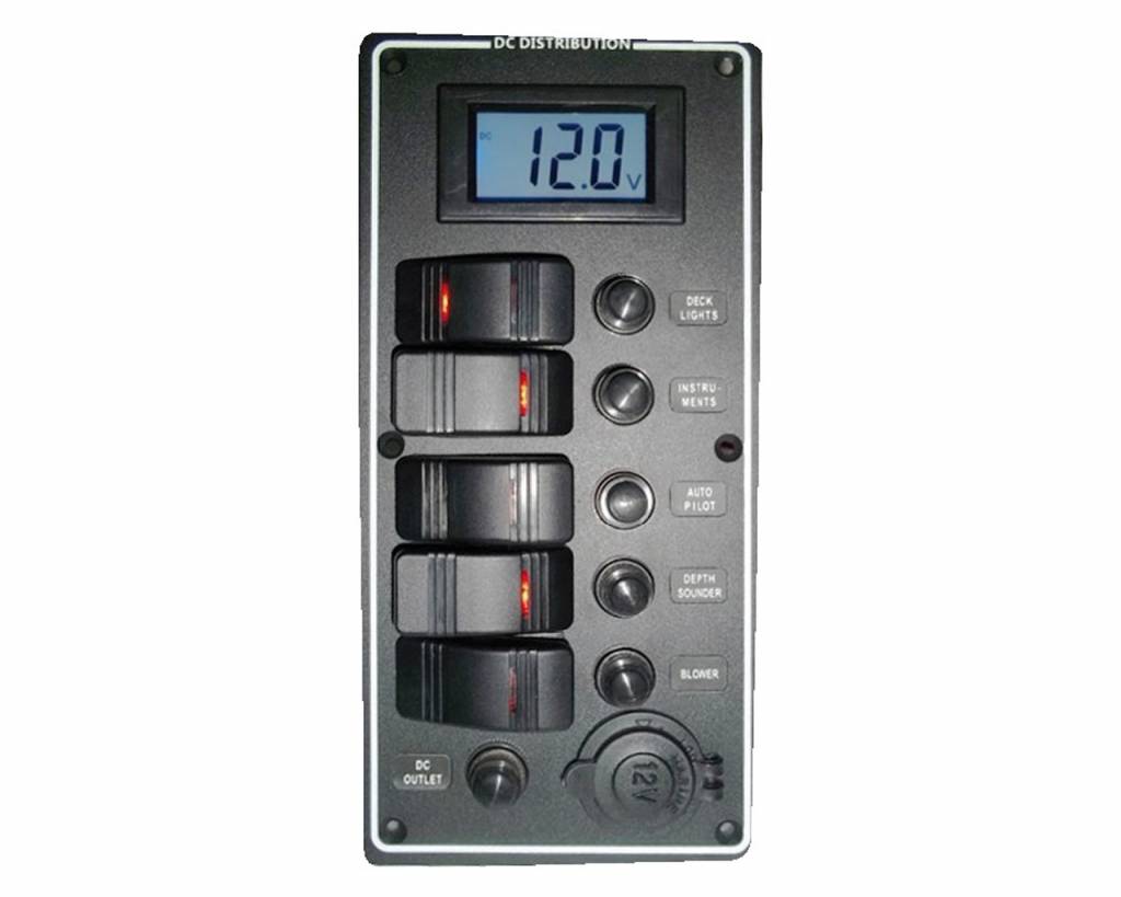 Electrical-panel-PCAL-series-with-9-32V-digital-voltmeter