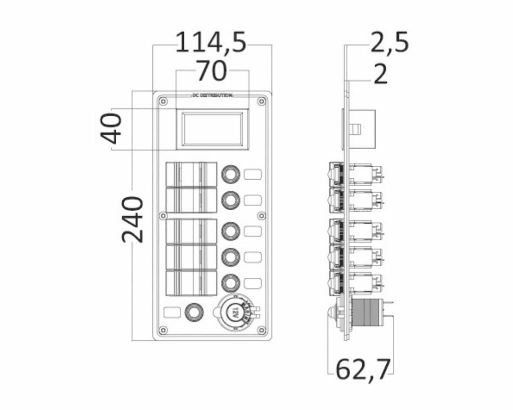 Electrical-panel-PCAL-series-with-9-32V-digital-voltmeter-2