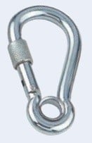 Karabijnhaak_met_oog_borgsluiting_kous
