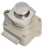 Kastdeur knop incl. slot RVS