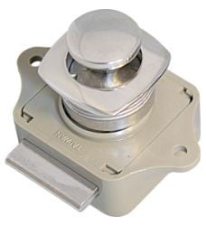Kastdeur knop incl. slot RVS