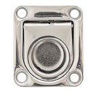 Luikring met veer RVS 1