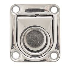 Luikring met veer RVS 1