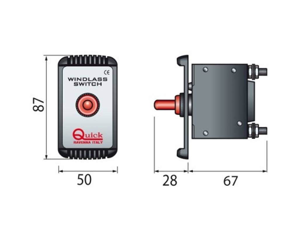 Quick Circuitbreker voor elektrische ankerlieren