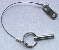 Quick pin met 15cm ketting