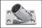 RVS Railingvoet vierkant - 60gr.