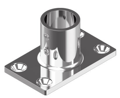 RVS Relingvoet - 90gr.