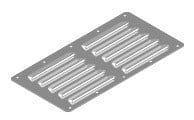 RVS Ventilatierooster - 230x115mm