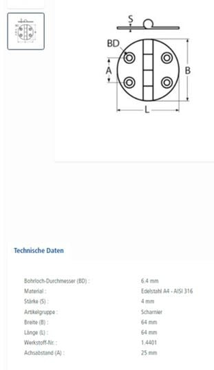 scharnier rond tech