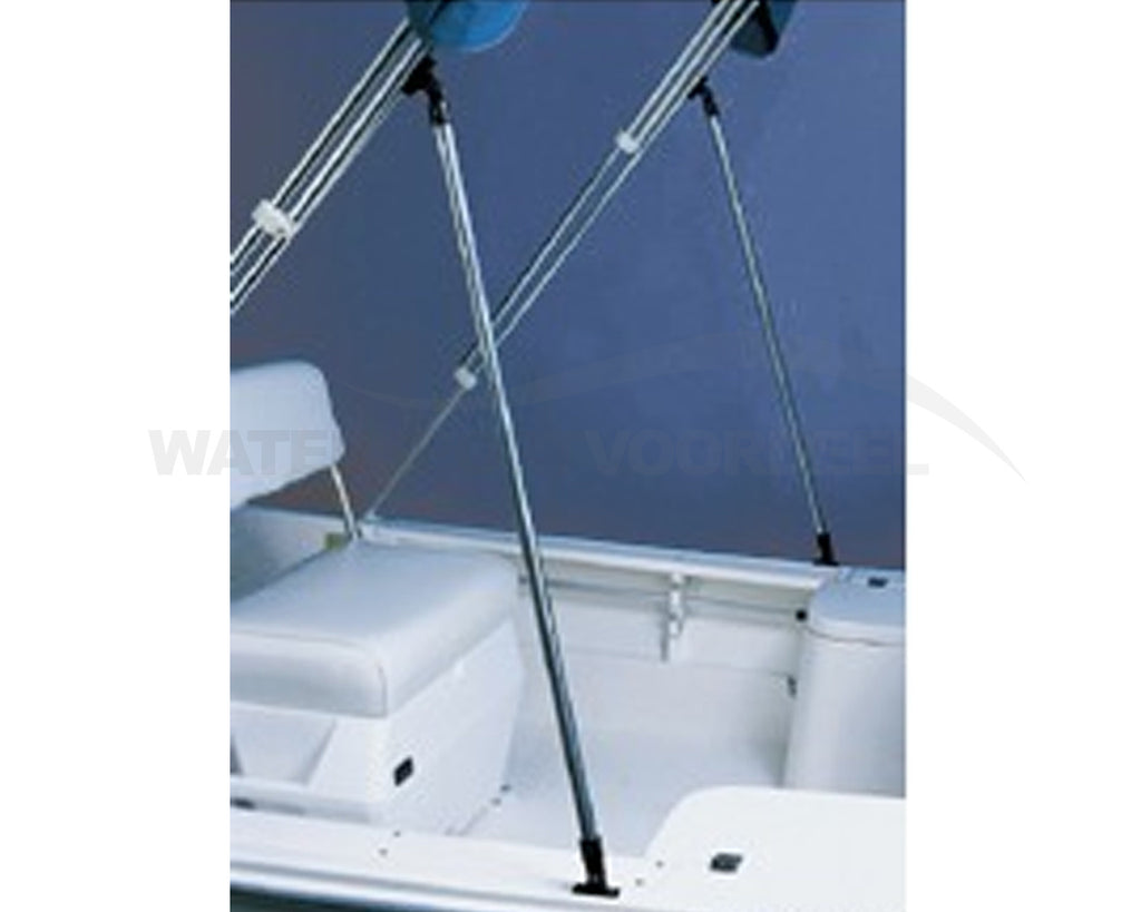 Telescopische biminitop steun RVS