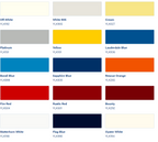 toplac kleuren