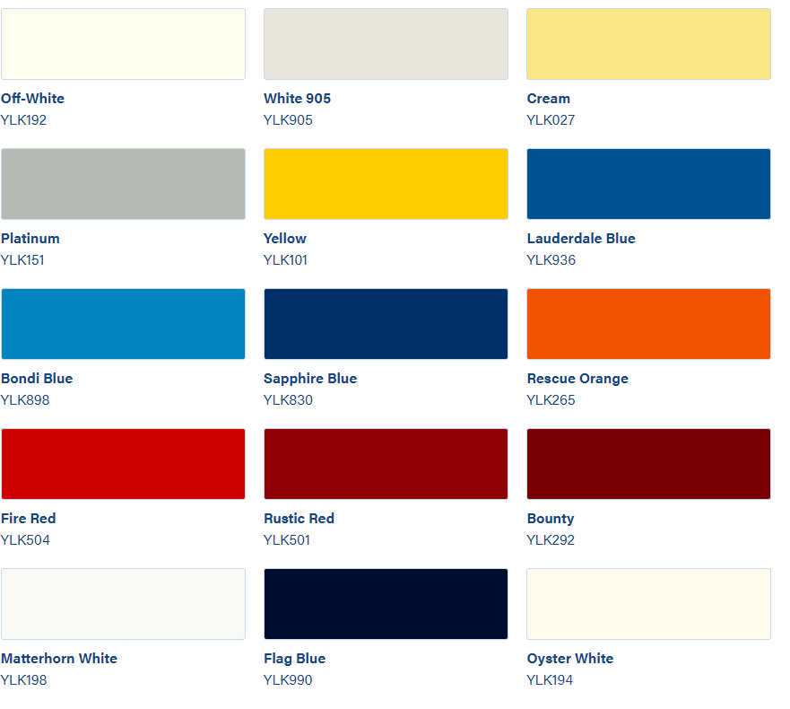 toplac kleuren