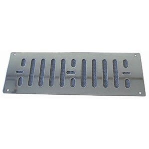 Ventilatierooster - Rechthoekig met hor RVS