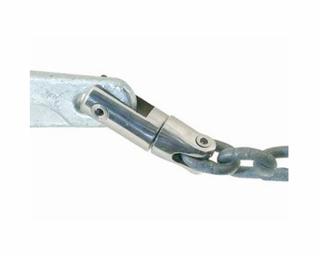 Wartelende ankerconnector rvs